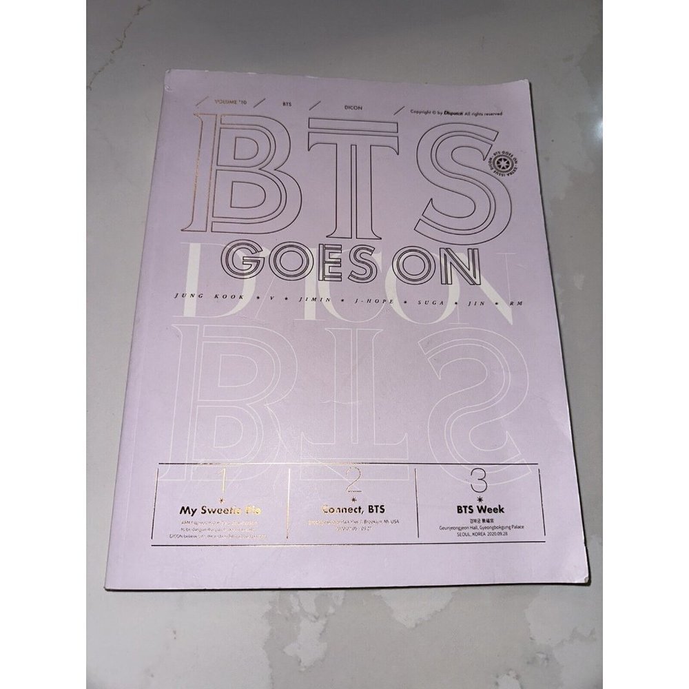 DICON VOL. 10 BTS Photobook "BTS goes on!" Japan Special Edition ONLY 2ND BOOK!!